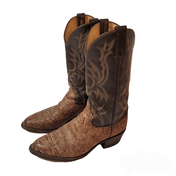 Dan Post Leather Western Cowboy Boots - Picture 1 of 16